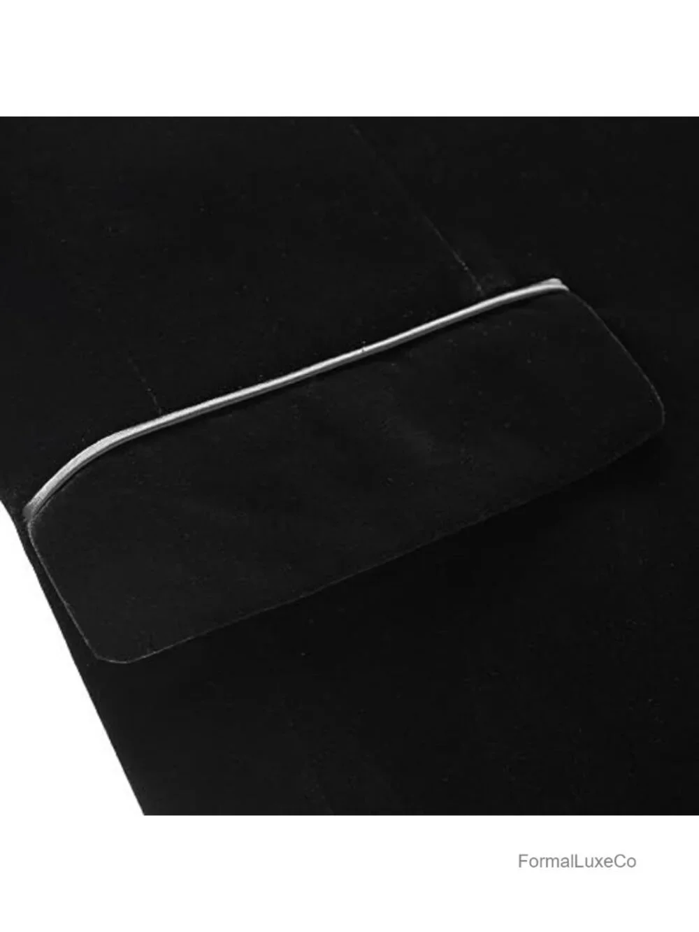 Men's Velvet Blazer Slim Fit Tuxedo Suit Jacket Shawl Collar One Button Wedding